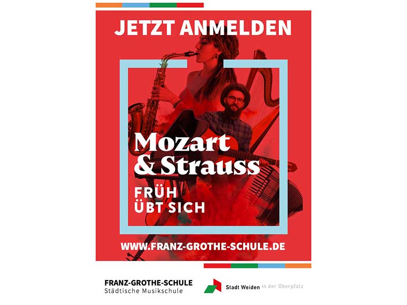 Dieses Bild zeigt ein Plakat mit Werbung für die Franz-Grothe-Schule.
